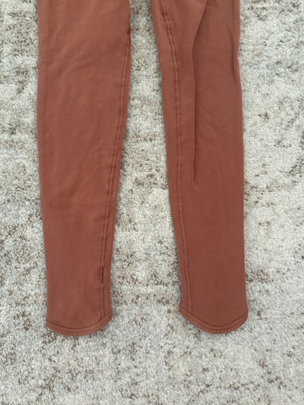Gymshark Ribbed Two-Piece Active Set in Rust - Picture 3 of 8